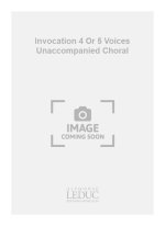 GOSSEC INVOCATION 4 OR 5 VOICES UNACCOMPANIED CHORAL