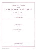 VIEUXTEMPS PREMIER SOLO EXTRAIT CONCERTO NO 4 OP 31 VIOLIN & PIANO BK