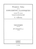 VIEUXTEMPS PREMIER SOLO EXTRAIT CONCERTO NO 2 OP 19 VIOLIN & PIANO BK