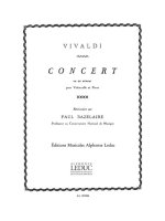 ANTONIO LUCIO VIVALDI: CONCERTO IN E MINOR (CELLO & PIANO)