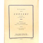ANTONIO LUCIO VIVALDI: CONCERTO IN E MINOR (CELLO & ORCHESTRA)