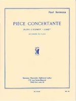 PAUL BONNEAU: PIECE CONCERTANTE DANS L'ESPRIT 'JAZZ' (ALTO SAXOPHONE AND PIANO)