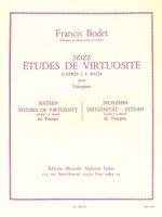 FRANCIS BODET: 16 ETUDES DE VIRTUOSITE D'APRES BACH (TRUMPET SOLO) TROMPETTE