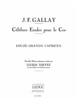 GALLAY THEVET 12 GRANDS CAPRICES OP 32 HORN BOOK