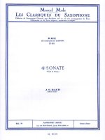J. S. BACH: 4TH SONATA - SAXOPHONE CLASSICS N.91 (ARR. MARCEL MULE) (ALTO SAXOPHONE AND PIANO)