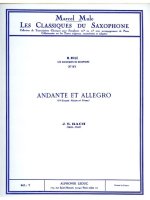 JOHANN SEBASTIAN BACH: ANDANTE ET ALLEGRO (CLASSIQUES NO.97) (SAXOPHONE-ALTO & PIANO)