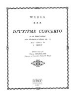 WEBER DELECLUSE CONCERTO NO.2 EB MAJOR OP.74 CLARINET & PIANO BOOK