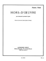 PIERRE PETIT: HORS D'OEUVRE (PERCUSSION(S) & PIANO)