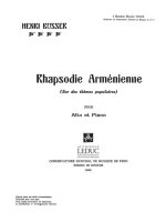 HENRI BUSSER: RHAPSODIE ARMENIENNE (VIOLA & PIANO)