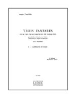 JACQUES CASTEREDE: 3 FANFARES POUR DES PROCLAMATIONS DE NAPOLEON VOL.1 (ENSEMBLE-BRASS 8 OR MORE)