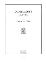 PIERRE VILLETTE: COMPLAINTE OP.19 (FLUTE & PIANO)