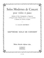 RAYMOND GALLOIS-MONTBRUN: SOLOS MODERNES DE CONCERT NO.7 (VIOLIN & PIANO)