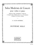 RAYMOND GALLOIS-MONTBRUN: SOLOS MODERNES DE CONCERT NO.8 (VIOLIN & PIANO)