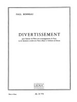 PAUL BONNEAU: DIVERTISSEMENT (FLUTES 4 & PIANO)