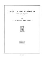 GIAN FRANCESCO MALIPIERO: IMPROMPTU PASTORAL (OBOE & PIANO)