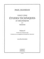 PAUL JEANJEAN: 25 ETUDES TECHNIQUES ET MELODIQUES VOL.2