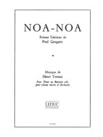 HENRI TOMASI: NOA-NOA (CHORAL-MIXED A CAPPELLA) CHANT