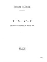 ROBERT CLERISSE: THEME VARIE (TRUMPET & PIANO) TROMPETTE