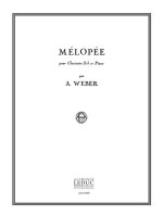 ALAIN WEBER: MELOPEE (CLARINET & PIANO)