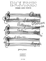 PIERRE MAX DUBOIS: ESQUISSES, 10 PIECES (PIANO SOLO) PIANO