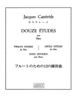 JACQUES CASTEREDE - DOUZE ETUDES POUR FLUTE