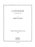 MARC CARLES: CANTILENE (SAXOPHONE-ALTO & PIANO)
