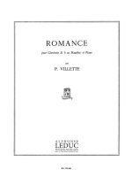 PIERRE VILLETTE: ROMANCE OP.30 (CLARINET & PIANO)