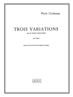 PIERRE COCHEREAU: 3 VARIATIONS SUR UN THEME CHROMATIQUE (ORGAN)