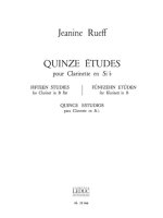JEANINE RUEFF: 15 ETUDES (CLARINET SOLO)