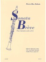DUBOIS: SONATA BREVE FOR CLARINET