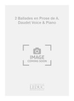 TOMASI HENRI 2 BALLADES EN PROSE DE A. DAUDET VOICE & PIANO BOOK
