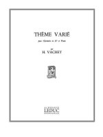 HENRI VACHEY: THEME VARIE (CLARINET & PIANO)
