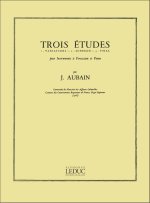 JEAN AUBAIN: THREE STUDIES FOR PERCUSSION AND PIANO