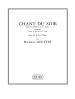HERMANN REUTTER: CHANT DU SOIR (HORN & PIANO)