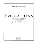TOMASI HENRI EVOCATIONS COR ANGLAIS SOLO BOOK