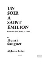 HENRI-PIERRE SAUGUET: UN SOIR A SAINT-EMILLION (BASSOON & PIANO)