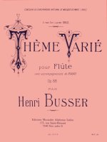 HENRI BUSSER: THEME VARIE OP.68 (FLUTE & PIANO)