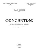 HENRI BUSSER: CONCERTINO OP.80 (BASSOON & PIANO)