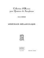 ROBERT CLERISSE: SERENADE MELANCOLIQUE (SAXOPHONES 4)