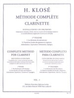 HYACINTHE KLOSE : METHODE COMPLETE DE CLARINETTE VOLUME 1