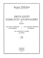 JACQUES DELECLUSE: 200 EXERCICES JOURNALIERS POUR XYLOPHONE VOL.2 (PERCUSSION SOLO)