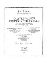 JEAN PATERO: 80 ETUDES DE DECHIFFRAGES VOL.1 (FLUTE & PIANO)