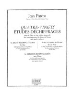 JEAN PATERO: 80 ETUDES DE DECHIFFRAGES VOL.3 (FLUTE & PIANO)