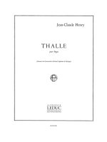 JEAN-CLAUDE HENRY: THALLE (ORGAN)