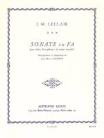 JEAN-MARIE LECLAIR: SONATA IN F (TWO SAXOPHONES)