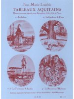 JEAN-MARIE LONDEIX: TABLEAUX AQUITAINS NO.3: LE TRAVERSEUR DE LANDE (SAXOPHONE-ALTO & PIANO)