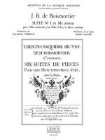 JOSEPH BODIN DE BOISMORTIER: SUITE NO.1 IN E MINOR (FLUTE & CONTINUO)
