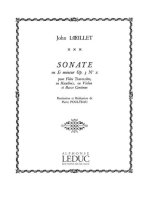 JOHN LOEILLET: SONATE OP.3, NO.10 IN B MINOR (FLUTE & CONTINUO)