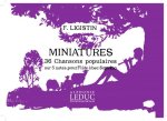 F. LIGISTIN: MINIATURES (RECORDER SOLO)