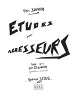 ALAIN LOUVIER: ETUDES POUR AGRESSEURS VOL.3 BIS (HARPSICHORD SOLO)